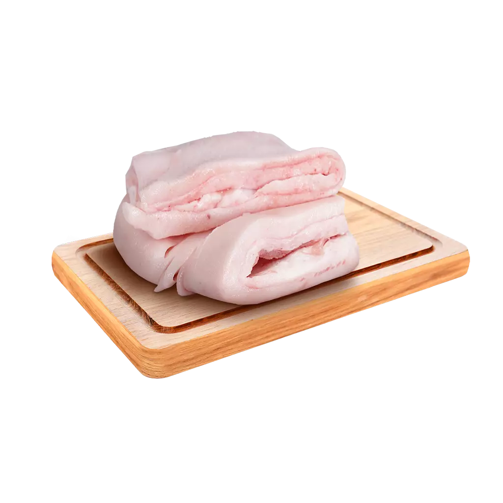 Mỡ heo vụn có da đông lạnh